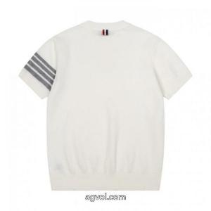 偽 ブランド THOM BROWNE最安値に挑戦 韓国人気 最新作入荷半袖Tシャツ