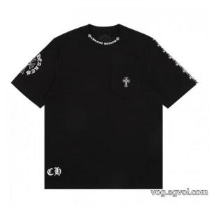 半袖Tシャツ偽物 ブランドロゴがかっこいい 個性派 今年注目な新品セールCHROME HEARTS